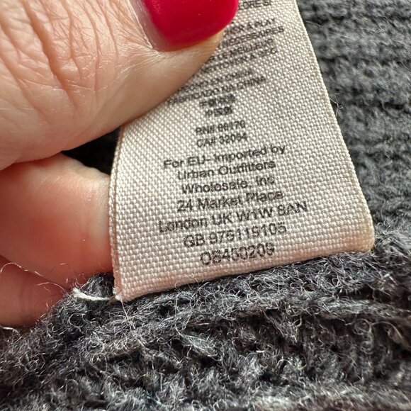 Free People Need It Now Turtleneck Sweater Womens Size S Split Back Lambswool - Picture 7 of 9